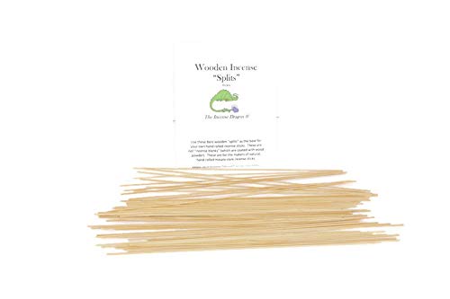 Wooden Splits for Rolling Natural Incense Sticks (50 Sticks) The Incense Dragon