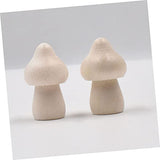 FUNOMOCYA 40pcs Wooden Fruit Ornaments Natural Unfinished Mushrooms DIY Unpainted Mushroom for Crafts Kids Unfinished Mushroom Kids Paint Mushroom FUNOMOCYA