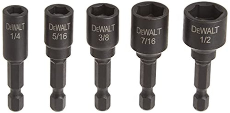 DEWALT Nut Driver Set, Impact Ready, Magnetic, 5-Piece (DW2235IR) DEWALT