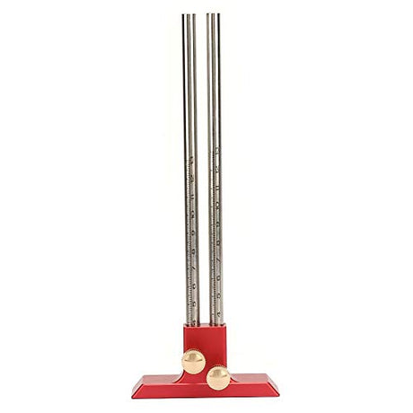 Antilog Wood Marking Gauge, Stainless Steel Woodworking Double Head Scriber Ruler Marking Gauge Wood Scribe Tool Carpentry Antilog