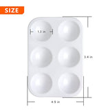 8 PCS White Plastic Paint Tray Palettes, Watercolor Palette Painting Tray for Painting Party, DIY Craft and Art Painting Tamaki