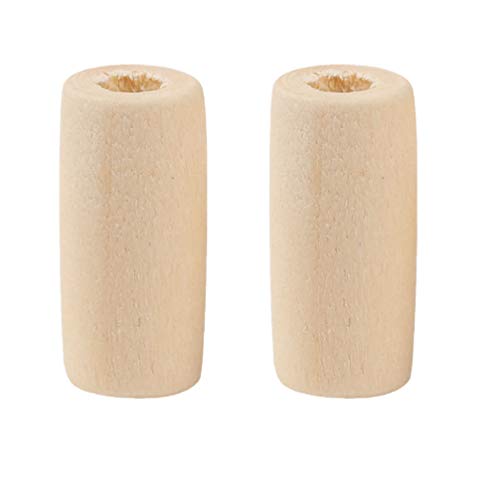 EXCEART 100pcs Wooden Beads Barrel Shaped Unfinished Wood Spacer Beads Jewelry Findings Charms for DIY Bracelet Necklace Craft Making Supplies Style - WoodArtSupply