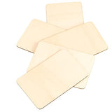 HOIGON 50 PCS Rectangle Unfinished Wood Pieces, 4 x 6 Inch Blank Basswood Wooden Sheets Wooden Cutout for Crafts, DIY, Painting HOIGON