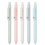 Lanxivi 5PCS Gel Pens Quick Dry Ink Pens Black Refill with 10 Additional Refills 0.5mm Fine Point Premium Retractable Ballpoint Pens Lanxivi