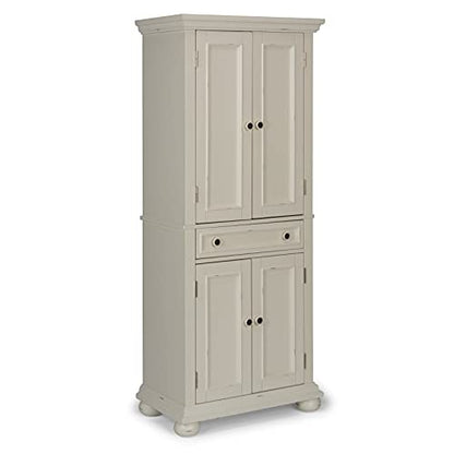 homestyles Dover 71.5 Inches High by 30 Inches Wide with Drawer and Adjustable Shelves White.