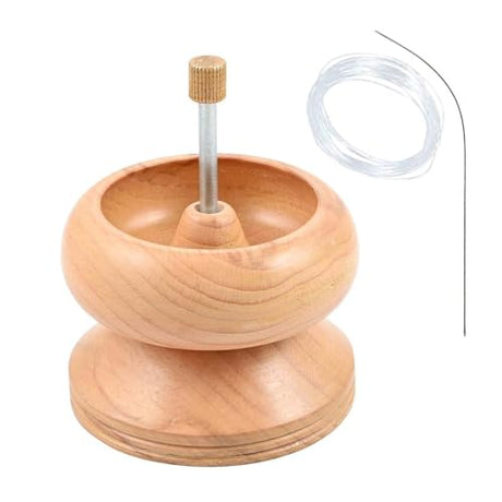 Shop LC Seed Bead Spinner with Big Eye Beading Needle, Clay Bead Spinner Kit Waist Beads Kit for Jewelry Making Bracelet Maker Stringing Pinewood SHOP LC DELIVERING JOY