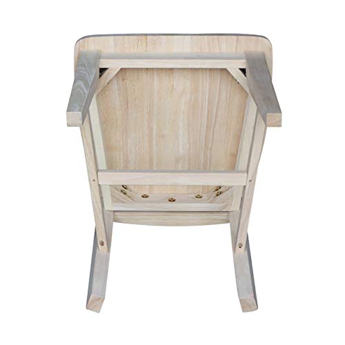 International Concepts C-465 Pair of Tall Mission Chairs, Wood, Unfinished IC International Concepts