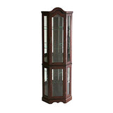 Home Decorators Collection Vitric Lighted Curio, 70" Hx21 Wx16 D, Mahogany SEI Furniture