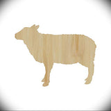Sheep Laser Unfinished Cut Out Wood Shape Craft Supply Wood Craft Sheep Cutout 1/4 Inch Thickness, Size 5" Ornament for DIY Craft Projects Rubstamper