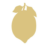 Lemon Cutout Unfinished Wood Fruit Food Summer Decor Everyday Picnic MDF Shaped Canvas Style 1 (6") Diverse Woodworking