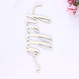 STOBOK 2pcs Wooden Hello Letter Signs Unfinished Wooden Hello Sign Rustic Wall Art Decoration Decorative Signs for Home Restaurant Wedding STOBOK