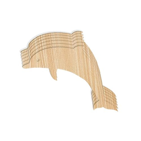 Unfinished Wood Cutout - 24-Pack Dolphin Shaped Wood Pieces for Wooden Craft DIY Projects, Gift Tags, Home Decoration, 3 x 2.5 x 0.1 Inches Imprue