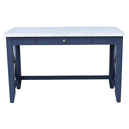 IC International Concepts Hampton Desk, Standard, Blue/Chalk IC International Concepts