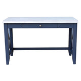 IC International Concepts Hampton Desk, Standard, Blue/Chalk IC International Concepts