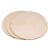 11 Inches Round Shape Unfinished Wood DIY Crafts Circle Wooden Cutouts Wood Discs Slices for Home Painting DIY Projects Craft Decor Pack of 3pcs Qingmao