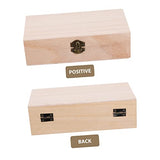 VOSAREA 2 Sets 2pcs Solid Wood Storage Box Makeup Organizer Unfinished Jewelry Organizer for Women Sundries Container Retro Style Container Treasure VOSAREA