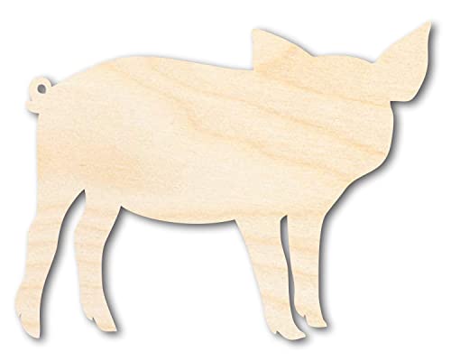 Unfinished Wood Pig Shape - Animal Craft - up to 36" DIY 8" / 1/4" - WoodArtSupply