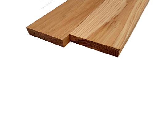 Hickory Lumber Board - 3/4" x 4" (2 Pcs) (3/4" x 4" x 12")