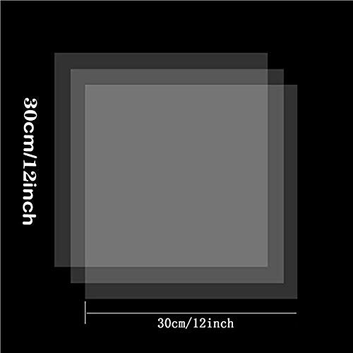 15 Pieces Blank Stencil Sheets, 12 x 12 Inch Clear Blank Material Mylar Templates, Square Blank Stencil Template for Cricut Vinyl Cutting ArtCute