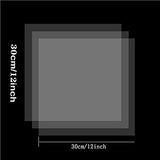 15 Pieces Blank Stencil Sheets, 12 x 12 Inch Clear Blank Material Mylar Templates, Square Blank Stencil Template for Cricut Vinyl Cutting ArtCute