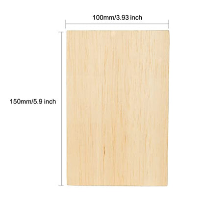 25 Pack Basswood Sheets for Crafts - 4 x 6 x 1/12 Inch - 2mm Thick Plywood Sheets Unfinished Bass Wood Boards for Laser Cutting, Wood Burning,