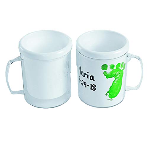 Colorations Design Your Own Mugs, Great Craft Project for Kids, Create a Keepsake, 12 Mugs, Ideal Mothers Day or Fathers Day Gift, Birthday or - WoodArtSupply