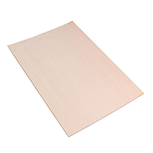 BQLZR 300x200x1.5mm Rectangle Unfinished Unpainted Basswood Wooden Sheets for Craft DIY Hand-Made Project Mini House Building Architectural Model BQLZR