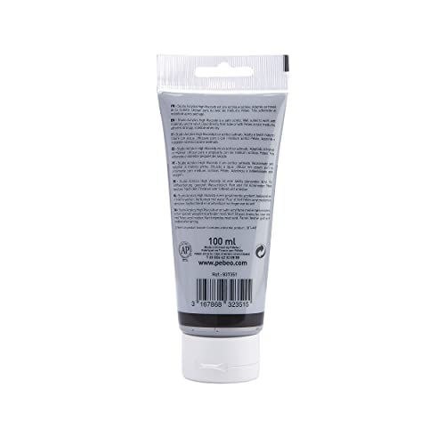 Pebeo - Acrylic Fine Studio Acrylics - Silver - Silver 100ml/3.38oz Pebeo