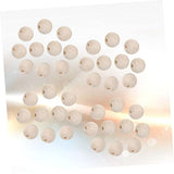 KALLORY 200pcs Small Wooden Beads Spacer Loose Beads Wooden Charm Beads Wood Craft Beads Jewelry Making Beads Wood Loose Beads Unfinished Spacer KALLORY