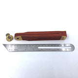 Swanson Tool Co TS149 9 inch Sliding T-Bevel with Brass Bound Hardwood Handle and Inches/Metric Marks (22 CM) Swanson Tool Co., Inc