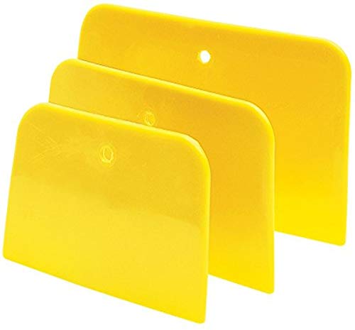 Performance Tool W1001 Flexible Plastic Spreader Set - 3 Convenient Sizes, Ideal for Filler or Putty Spreading, Easy to Clean - WoodArtSupply