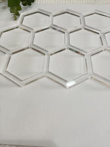 Honeycomb Router Template,Acrylic Honeycomb Woodworking Template,Router Inlay Jig for Woodworkers and Makers (12''x 7.875") Yuxuanish