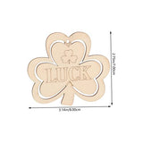30pcs Small Pendant Ireland Ornament Present Labels Present Ornaments Leaf Wood Slices St Patricks Day Cutout Shamrock Pendants DIY Shamrocks Cutouts PRETYZOOM