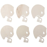 hobbyhub 32Pcs Unfinished Wood Football Helmet Shaped, 9.5x12cm Wooden Helmet Signs for DIY Crafts Painting, Home, Party Ornaments hobbyhub
