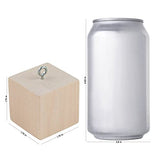 Unfinished Christmas Tree Ornaments with Screws 1-3/4-inches, Pack of 6 Pre-Drilled Cubes, Wooden Blocks for Crafts & DIY Decor, by Woodpeckers Woodpeckers