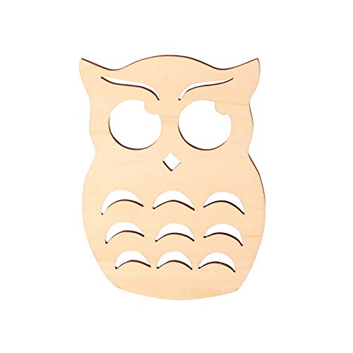 Factory Direct Craft Pack of 24 Unfinished Wood Owl Cutouts - Thanksgiving Halloween Owl Wooden Shapes for Fall Crafts and Autumn Decorations - Made Factory Direct Craft