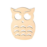 Factory Direct Craft Pack of 24 Unfinished Wood Owl Cutouts - Thanksgiving Halloween Owl Wooden Shapes for Fall Crafts and Autumn Decorations - Made Factory Direct Craft