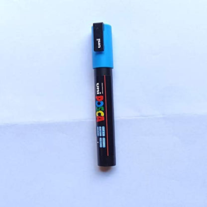 Uni Posca Markers PC-3M, Bullet Shaped 0.9mm to 1.3mm Set of 8 Soft Colors - WoodArtSupply