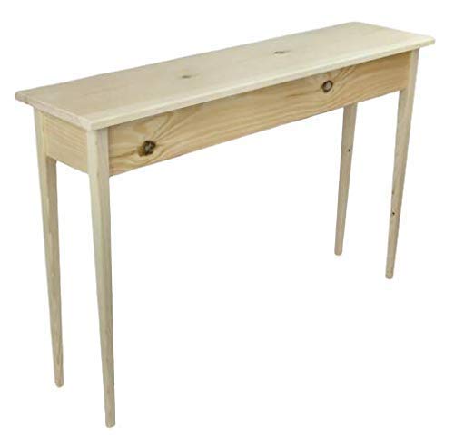 46" Unfinished Console Sofa Table With Tapered Legs Generic
