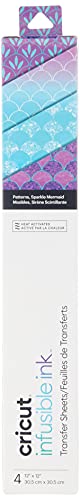 Cricut Patterns, Sparkle Mermaid (4 ct) Infusible Ink Transfer Sheets Cricut