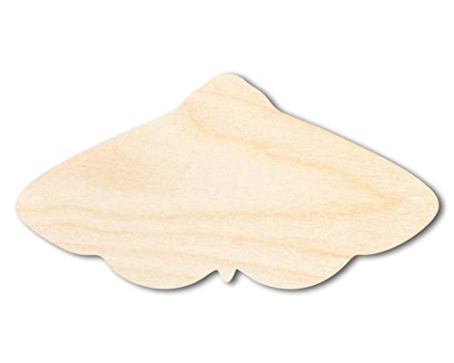 Unfinished Wood Moth Silhouette Shape - Craft - up to 36" 6" / 1/4" - WoodArtSupply