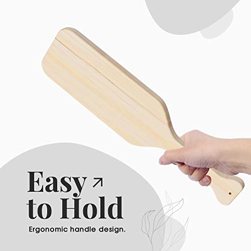 15" Inch Greek Fraternity Paddle, Solid Sorority Wood Paddle, Unfinished Pine Wooden Paddle, 1Pack NUEVEN