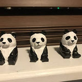 Selsela Panda Figurine Decor Bear Handmade Statue Miniature Wood Art Wall Carved Small Animal Selsela