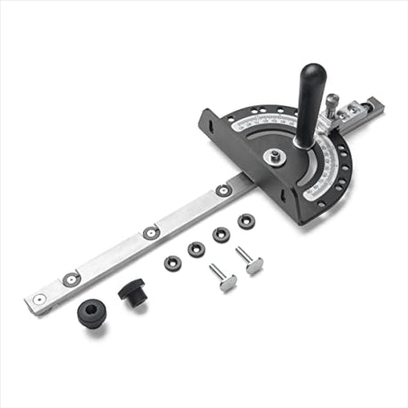 DuBois 51008 Table Saw Miter Gauge with 13 Precise Angle Stops and Standard 3/4” x 3/8” T-Slotted Miter Bar DuBois