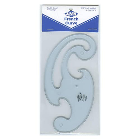 ALVIN French Curve Ruler 6.65" Model FC3371 Drafting Drawing Measuring Tool, Multipurpose for Design, Engineering, and Architecture, Great for ALVIN