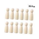 KONTONTY Unfinished Wooden Dolls s en Unfinished Wood Peg Dolls KONTONTY