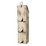 Glitzhome Wooden Three-Tier Hanging Distressed Garden Bird Houses for Outside 18" H glitzhome