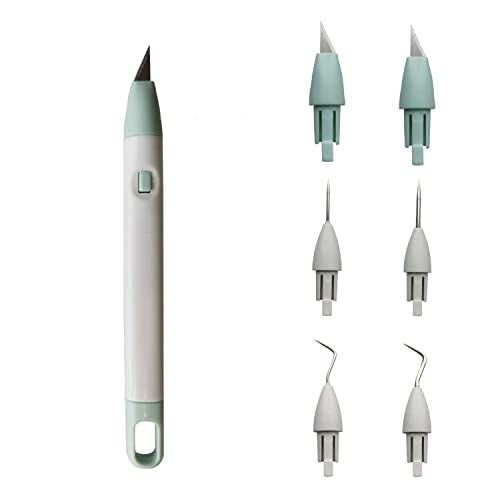 Corey-z Craft Vinyl Weeding Tools Set Precision Carving Hobby Knife Pen Coming With Additional Blades and Weeder Removal Tool for Cricut Basic corey-z