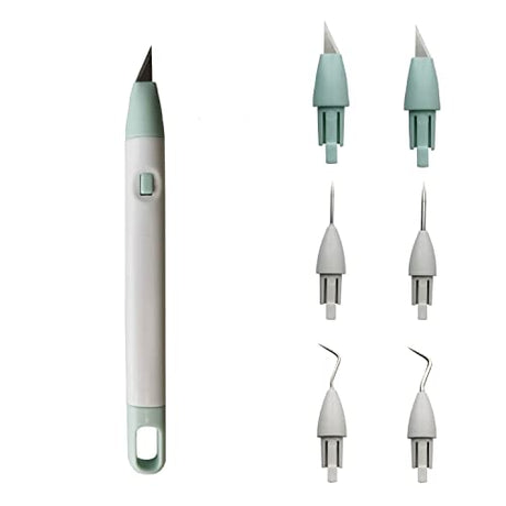 Corey-z Craft Vinyl Weeding Tools Set Precision Carving Hobby Knife Pen Coming With Additional Blades and Weeder Removal Tool for Cricut Basic corey-z