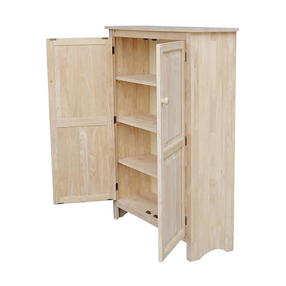 IC International Concepts Double Jelly Cupboard-51 H Cupboard, 51-Inch, Unfinished - WoodArtSupply